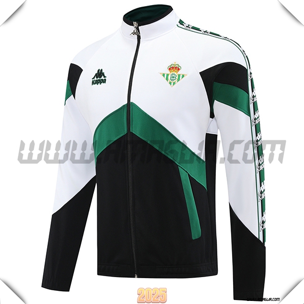 Giacca Calcio Real Betis Bianco/Nero/Verde 2025 2026