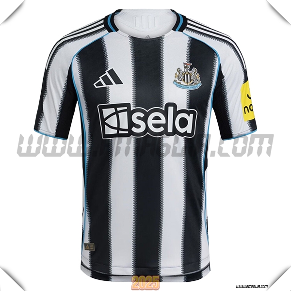 Nuovo Maglia da Newcastle United Prima 2025 2026 Bianco/Nero
