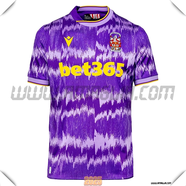 Nuovo Maglia da Stoke City Seconda 2025 2026 Viola