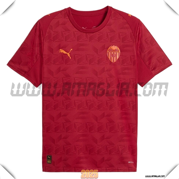 Nuovo Maglia da Valencia CF Terzo 2025 2026 Rosso