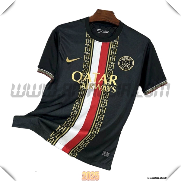 Maglia Calcio Paris PSG Edizione Speciale Nero 2025 2026