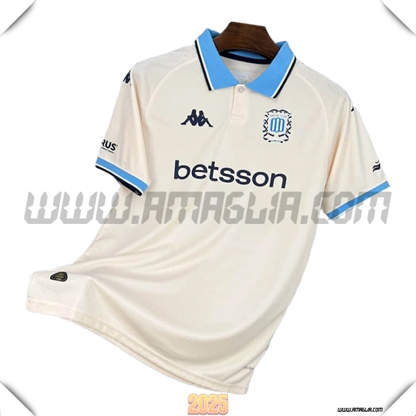 Seconda Maglia Calcio Racing Club de Avellaneda 2025 2026 Bianco