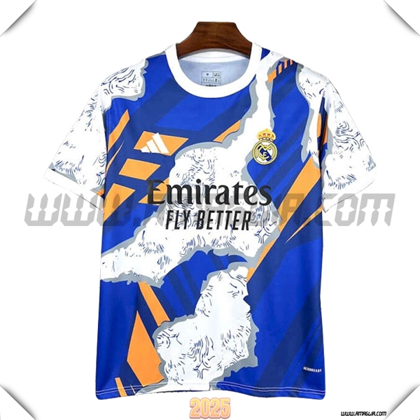 Maglia Calcio Real Madrid Edizione Speciale Blu/Bianco 2025 2026