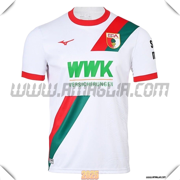 Nuovo Maglia da FC Augsburg Prima 2024/2025 Bianco