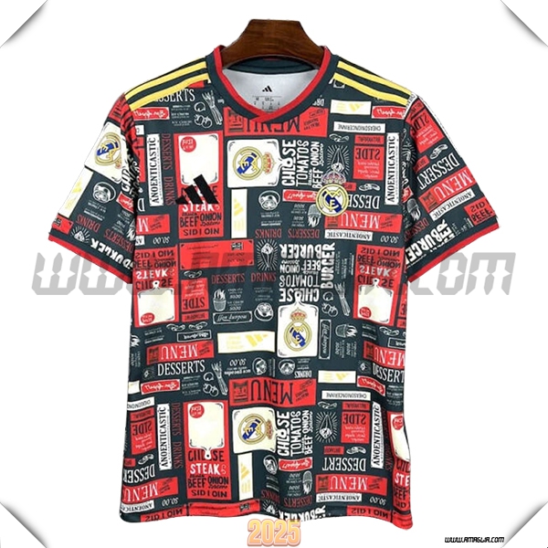 Maglia Calcio Real Madrid Edizione Speciale Rosso/Nero 2025 2026