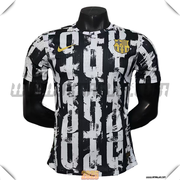 Maglia Calcio FC Barcellona Edizione Speciale Bianco/Nero 2025 2026