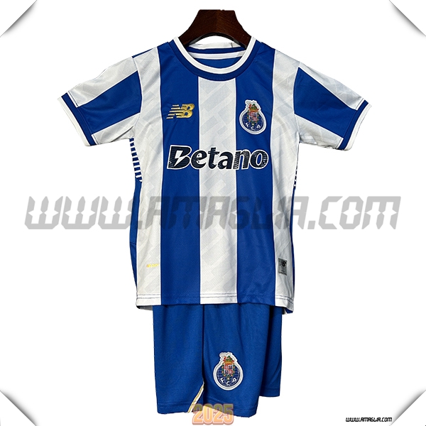 Nuovo Maglia da FC Porto Bambino Prima 2025 2026 Bianco/Blu