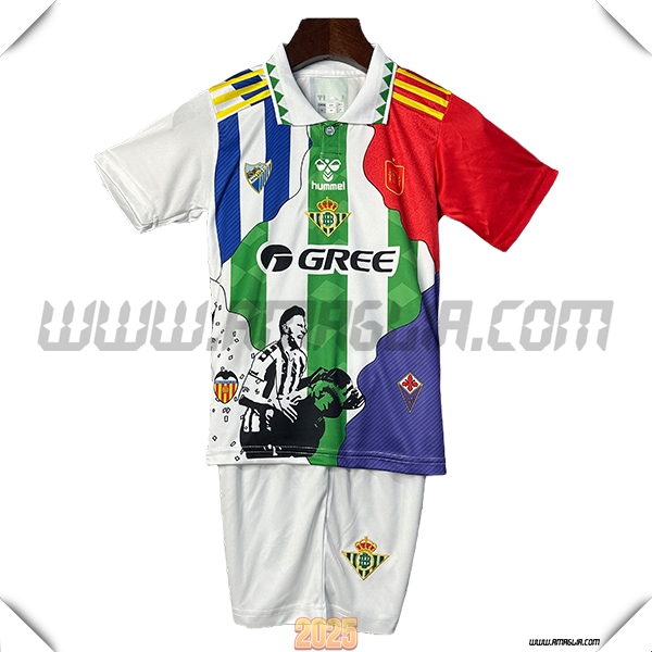 Kit Maglia da Real Betis Bambino Edizione Speciale Verde/Bianco 2025 2026