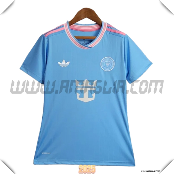 Nuovo Maglia da Inter Miami CF Donne Terzo 2025 2026 Blu Clair
