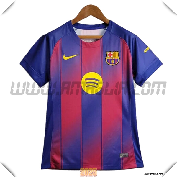Prima Maglia Calcio Barcellona Donne 2025 2026 Rosso/Blu