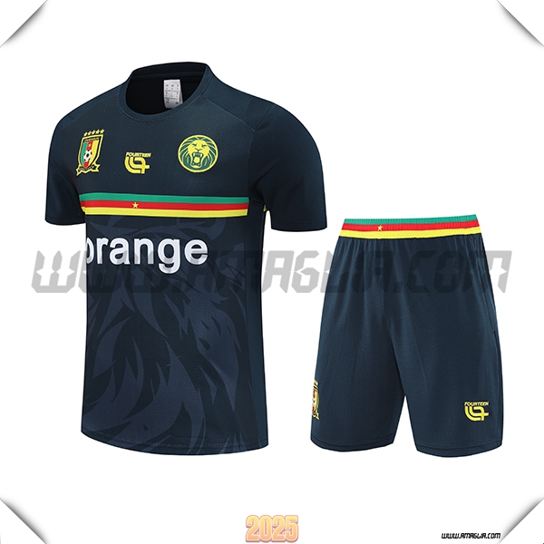 Kit Maglia Allenamento Camerun Grigio Scuro 2025 2026
