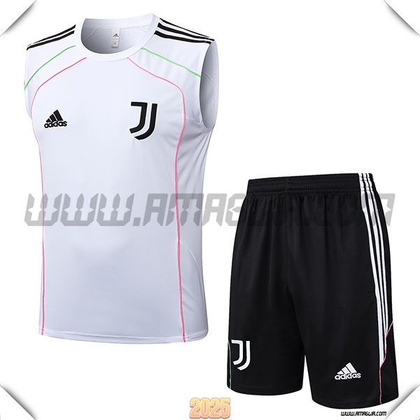 Kit Canotta Allenamento Juventus Bianco/Nero 2025 2026
