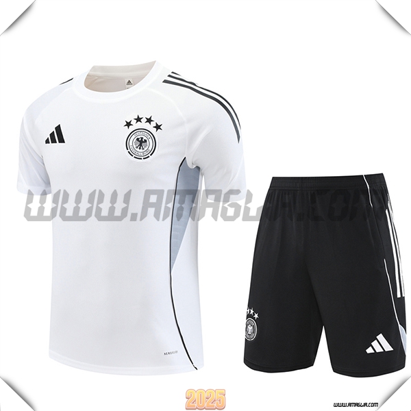 Kit Maglia Allenamento Germania Bianco/Nero/Grigio 2025 2026
