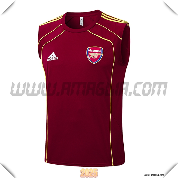 Canotta Allenamento Arsenal Rosso/Giallo 2025 2026