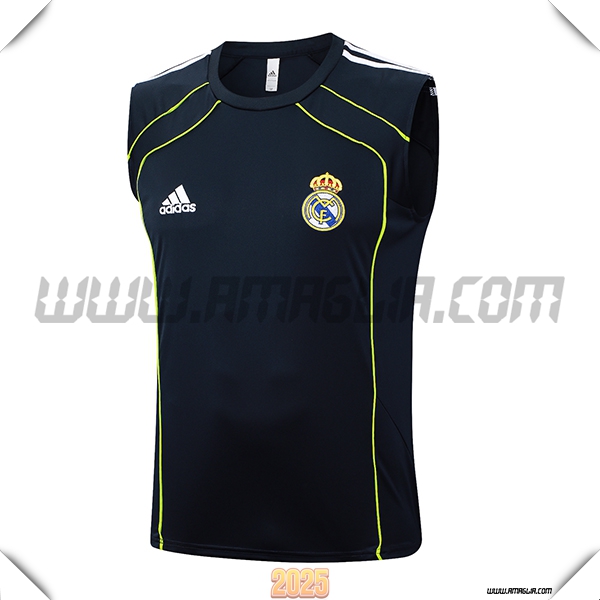 Canotta Allenamento Real Madrid Nero/Verde 2025 2026