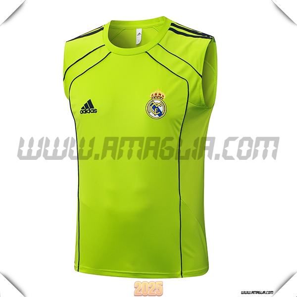 Canotta Allenamento Real Madrid Verde 2025 2026