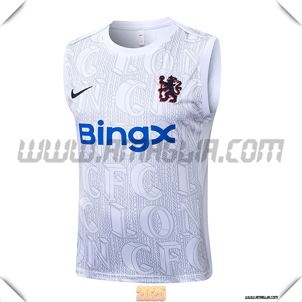 Canotta Allenamento FC Chelsea Bianco/Grigio 2025 2026