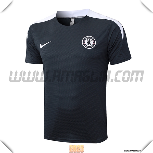 T Shirt Allenamento FC Chelsea Grigio/Bianco 2025 2026