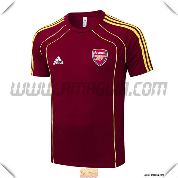 T Shirt Allenamento Arsenal Rosso/Giallo 2025 2026