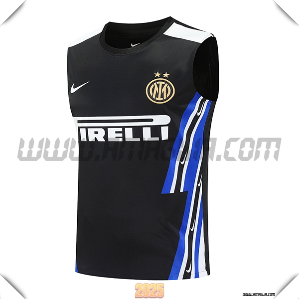 Canotta Allenamento Inter Milan Nero/Blu 2025 2026 -03