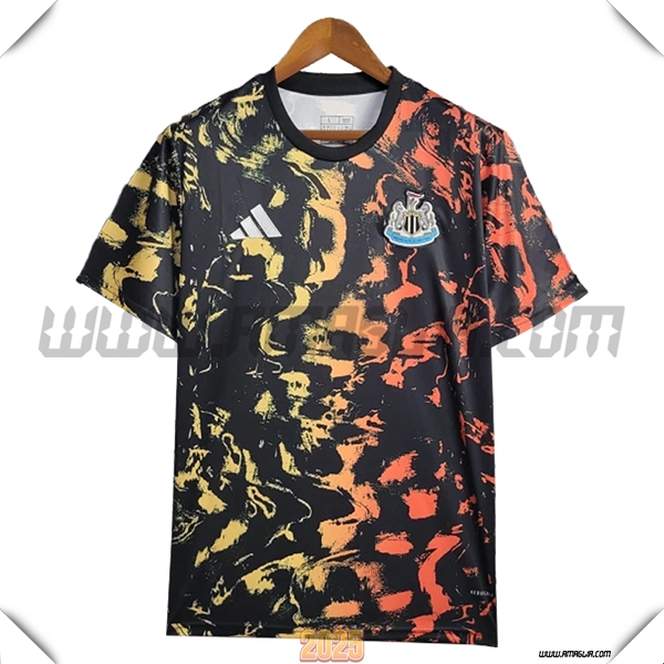 T Shirt Allenamento Newcastle United Nero/Giallo/Arancia 2025 2026 -02