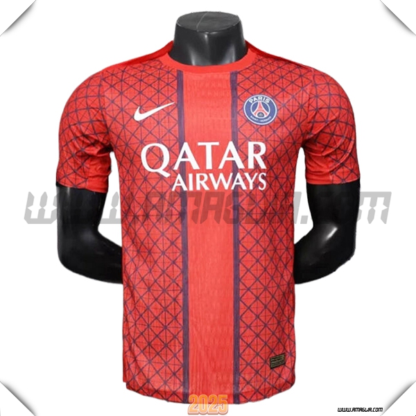 T Shirt Allenamento PSG Rosso/Blu 2025 2026