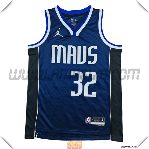 Maglia Dallas Mavericks (FLAGG #32) 2025/26 Blu Scuro