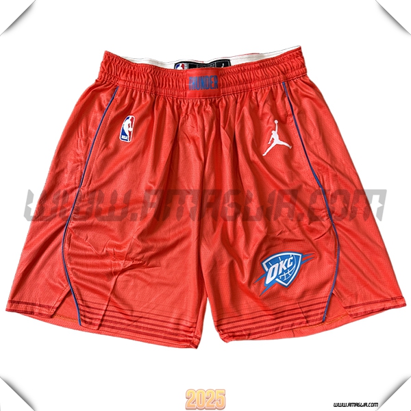Pantaloncini NBA Oklahoma City Thunder 2025/26 Arancia