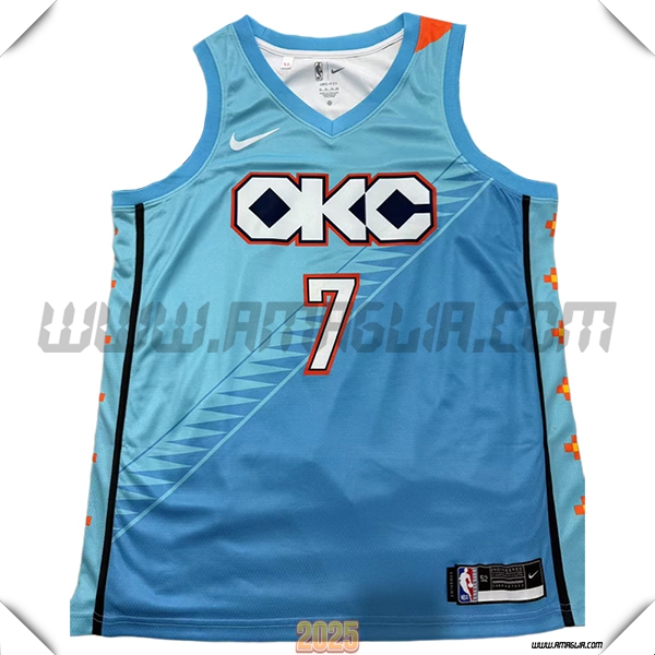 Maglia Oklahoma City Thunder (HOLMGREN #7) 2025/26 Blu