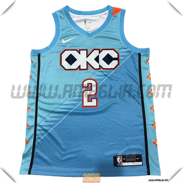 Maglia Oklahoma City Thunder (GILGEOUS-ALEXANDER #2) 2025/26 Blu
