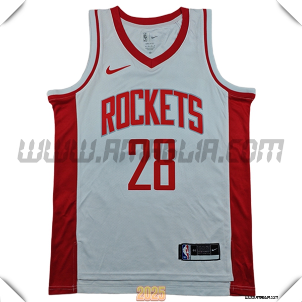 Maglia Houston Rockets (SENGUN #28) 2025/26 Bianco/Rosso
