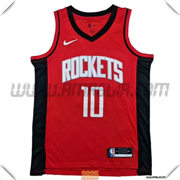 Maglia Houston Rockets (SMITH JR. #10) 2025/26 Nero/Rosso
