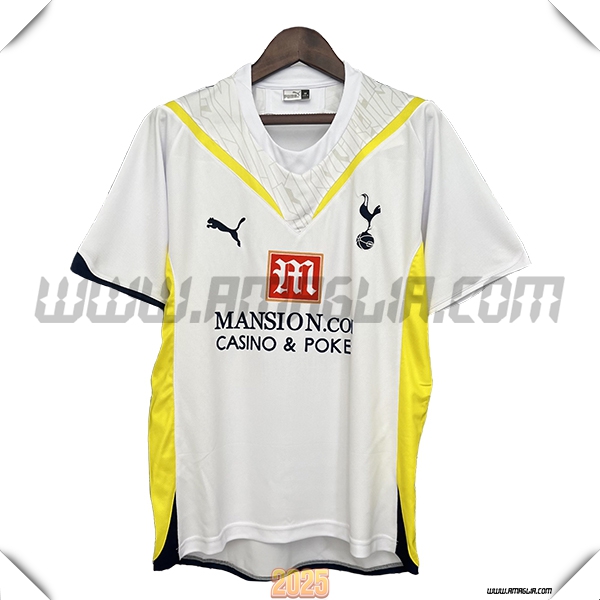 Prima Maglia Retro Tottenham Hotspurs 2009/2010 Bianco/GIALLO