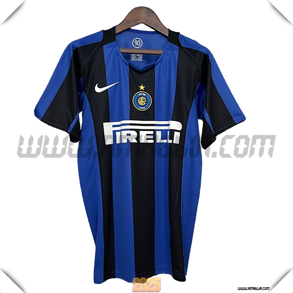 Prima Maglia Retro Inter Milan 2004/2005 Blu/Nero