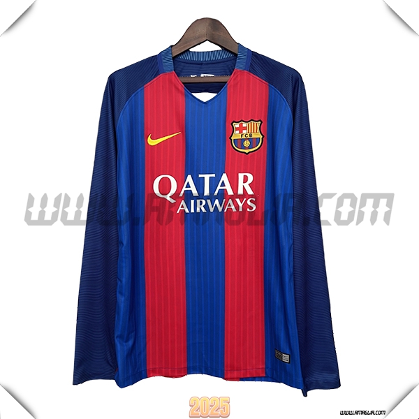 Prima Maglia Retro Bayern Monaco Maniche lunghe 2014/2015 Rosso/Blu