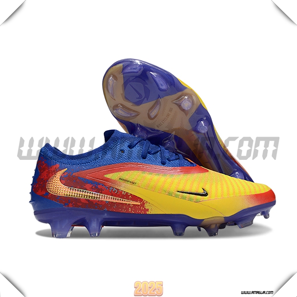 Nike Scarpe Da Calcio Phantom GX III Elite FG Blu/Giallo/Arancia/Rosso