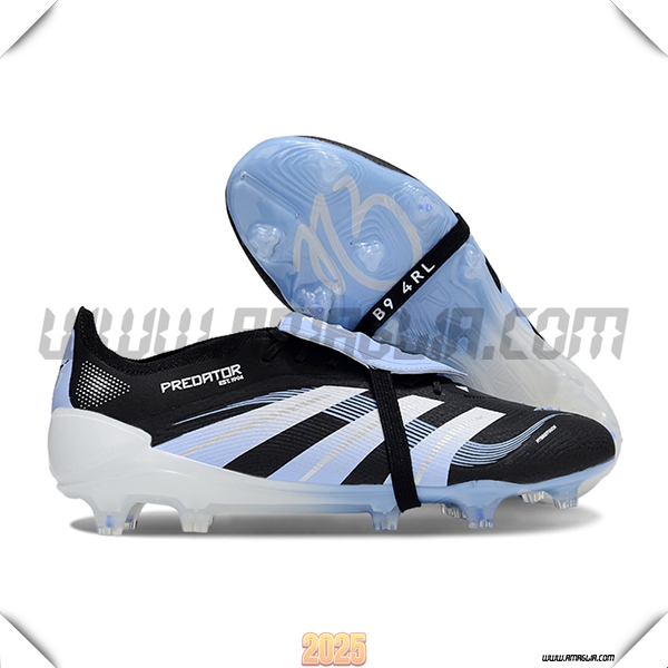 Adidas Scarpe Da Calcio 25 Predator Elite Tongue FG Nero/Blu -02