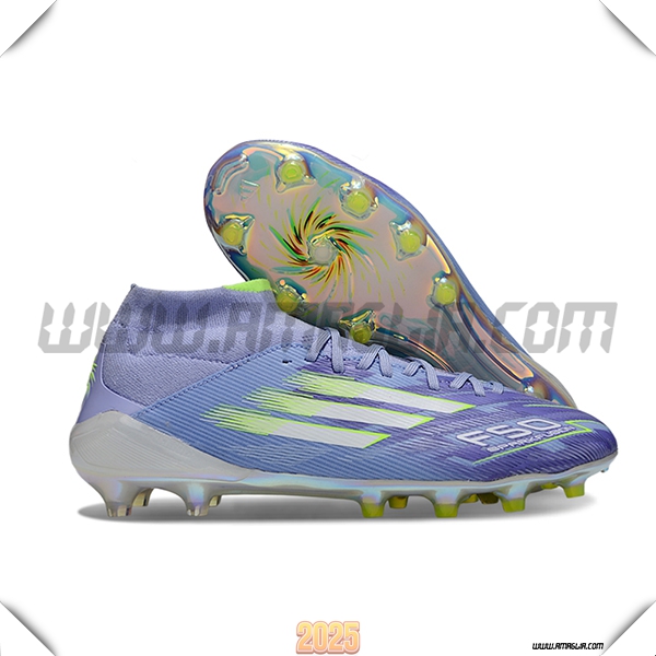 Adidas Scarpe Da Calcio F50 ELITE MID FG W viola/Verde