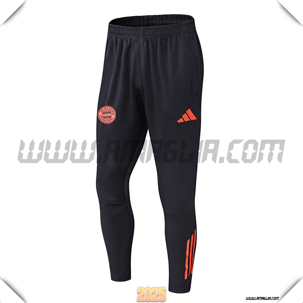 Pantaloni Da Allenamento Bayern Monaco Nero/Arancia 2025 2026