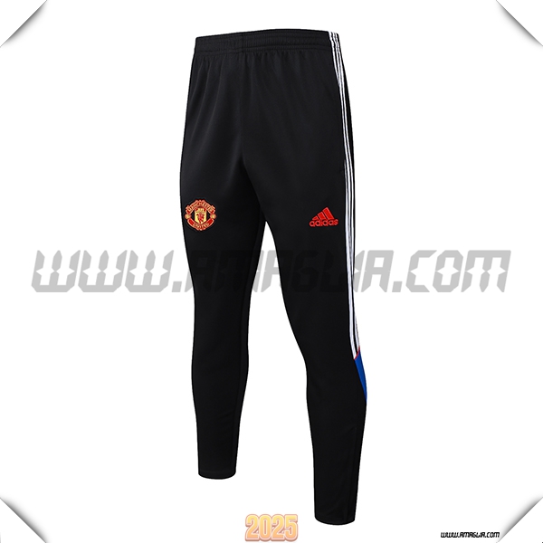 Pantaloni Da Allenamento Manchester United Nero/Blu/Bianco 2025 2026