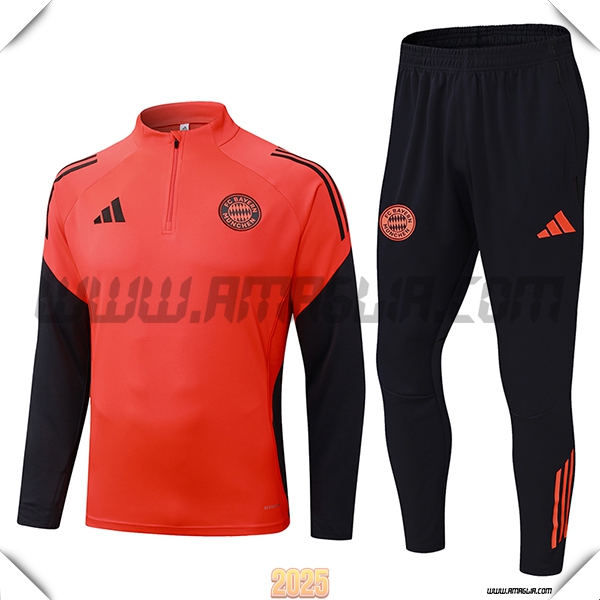 Tuta Calcio Bayern Monaco Arancia/Nero 2025 2026