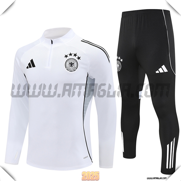 Tuta Calcio Germania Bianco/Grigio 2025 2026