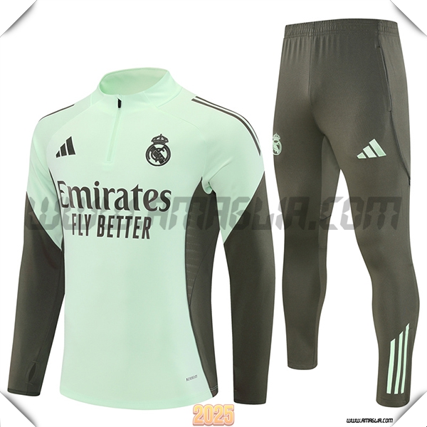 Tuta Calcio Real Madrid Verde/Marrone 2025 2026