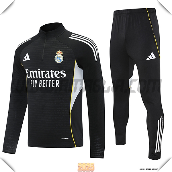 Tuta Calcio Real Madrid Nero/Grigio 2025 2026 -02