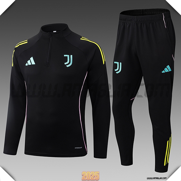 Tuta Calcio Juventus Bambino Nero 2025 2026