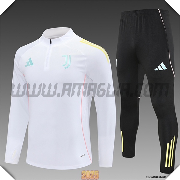 Tuta Calcio Juventus Bianco 2025 2026
