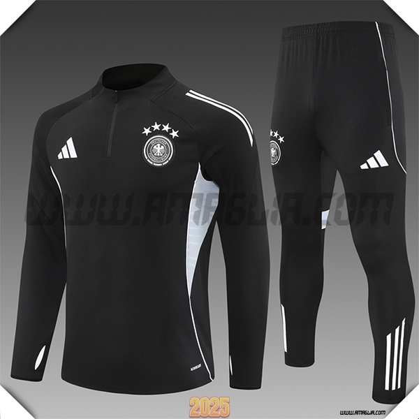 Tuta Calcio Germania Nero/Grigio 2025 2026