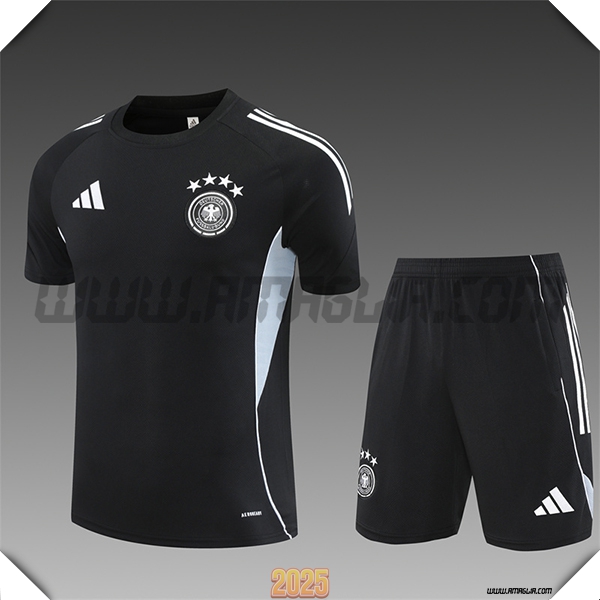 Kit Maglia Allenamento Germania Bambino Nero/Grigio 2025 2026
