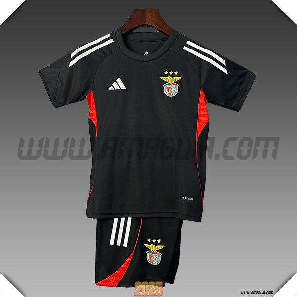 Kit Maglia Allenamento Benfica Bambino Nero/Rosso/Bianco 2025 2026