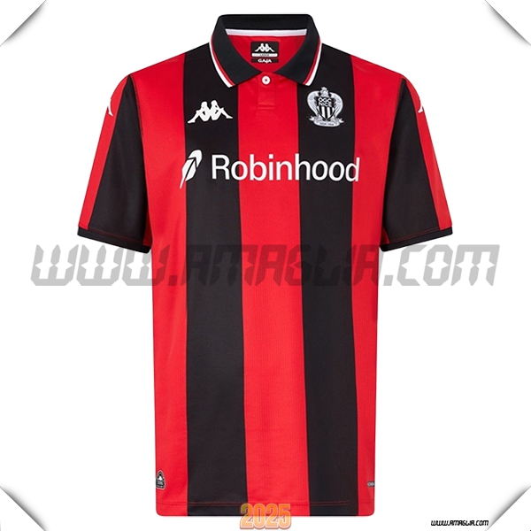Nuovo Maglia da OGC Nice Prima 2025 2026 Rosso/Nero